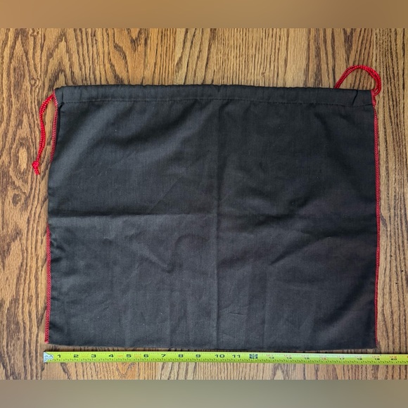 Coach Dark Brown Dust Bag with Red Drawstrings - Picture 2 of 2